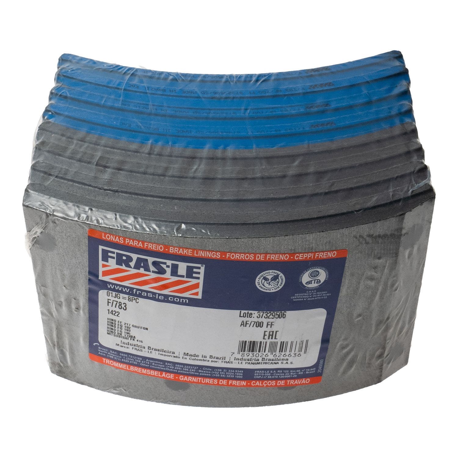 Juego de fibras delantera F783 AF/700 Frasle Hino GD