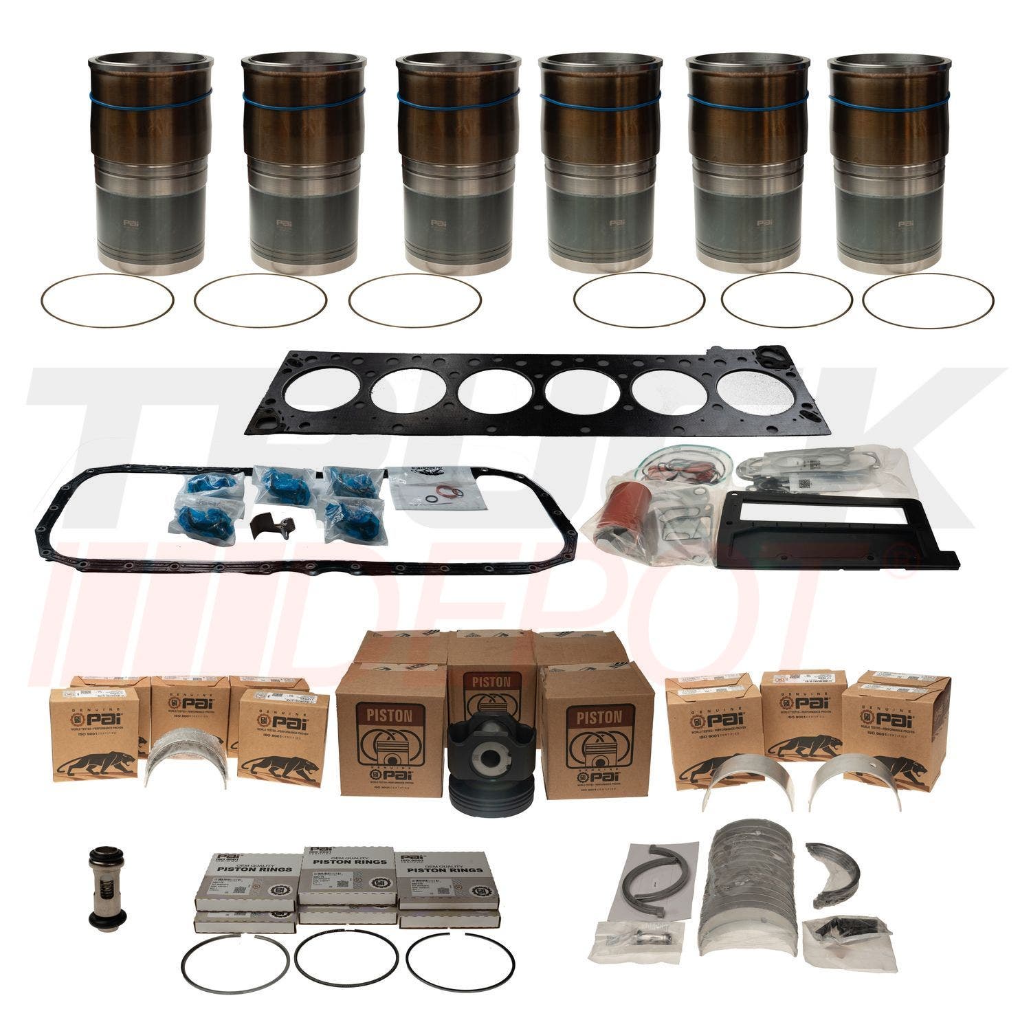 Kit de overhaul Cummins ISX 2a. Gen APR 2 ejes de levas camisa 152mm sello azul piston 4376244