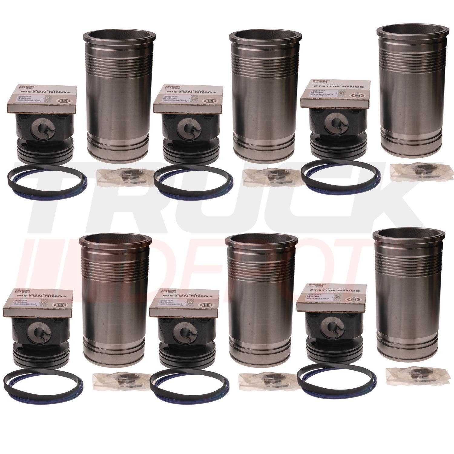 Juego de overhaul Detroit S60 14 litros piston 23537126