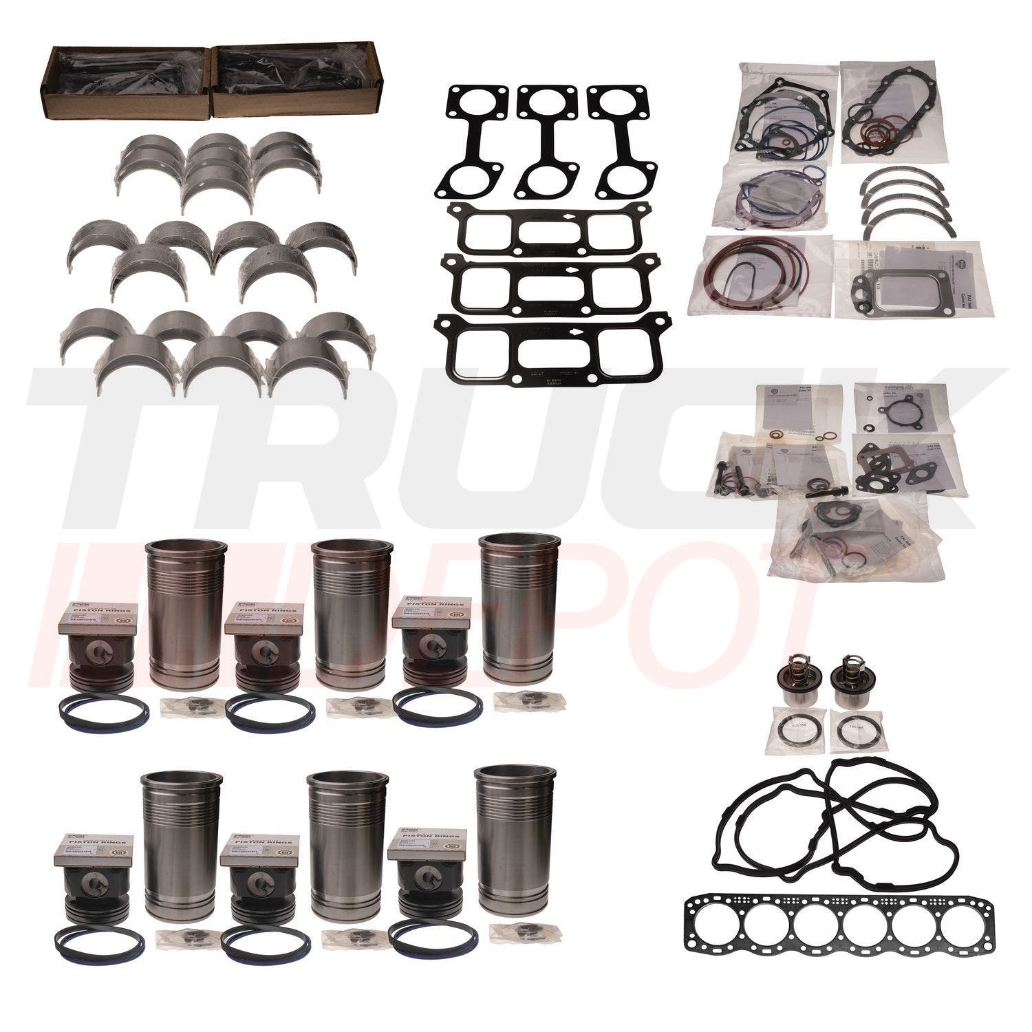 Juego de overhaul Detroit S60 14 litros piston 23537126