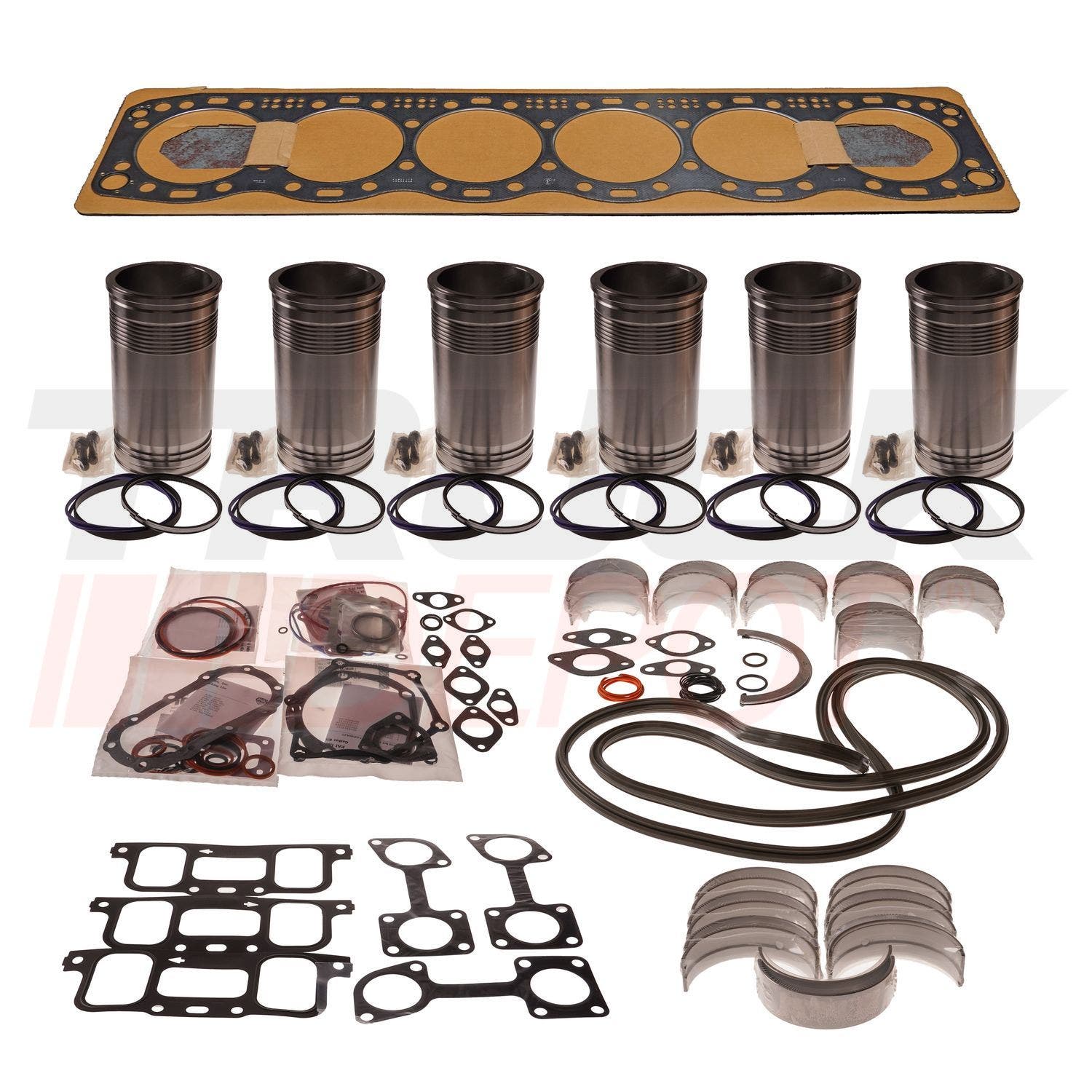 Juego de overhaul Detroit S60 DD III, DD IV sin pistones