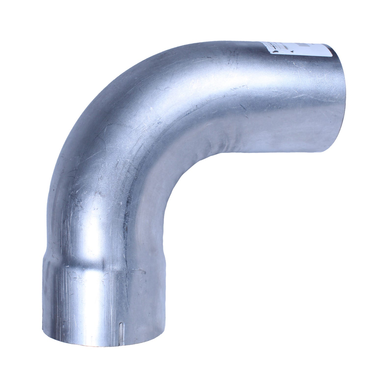 Codo de 5" x 10" x 10" en 90° aluminizado corto con campana