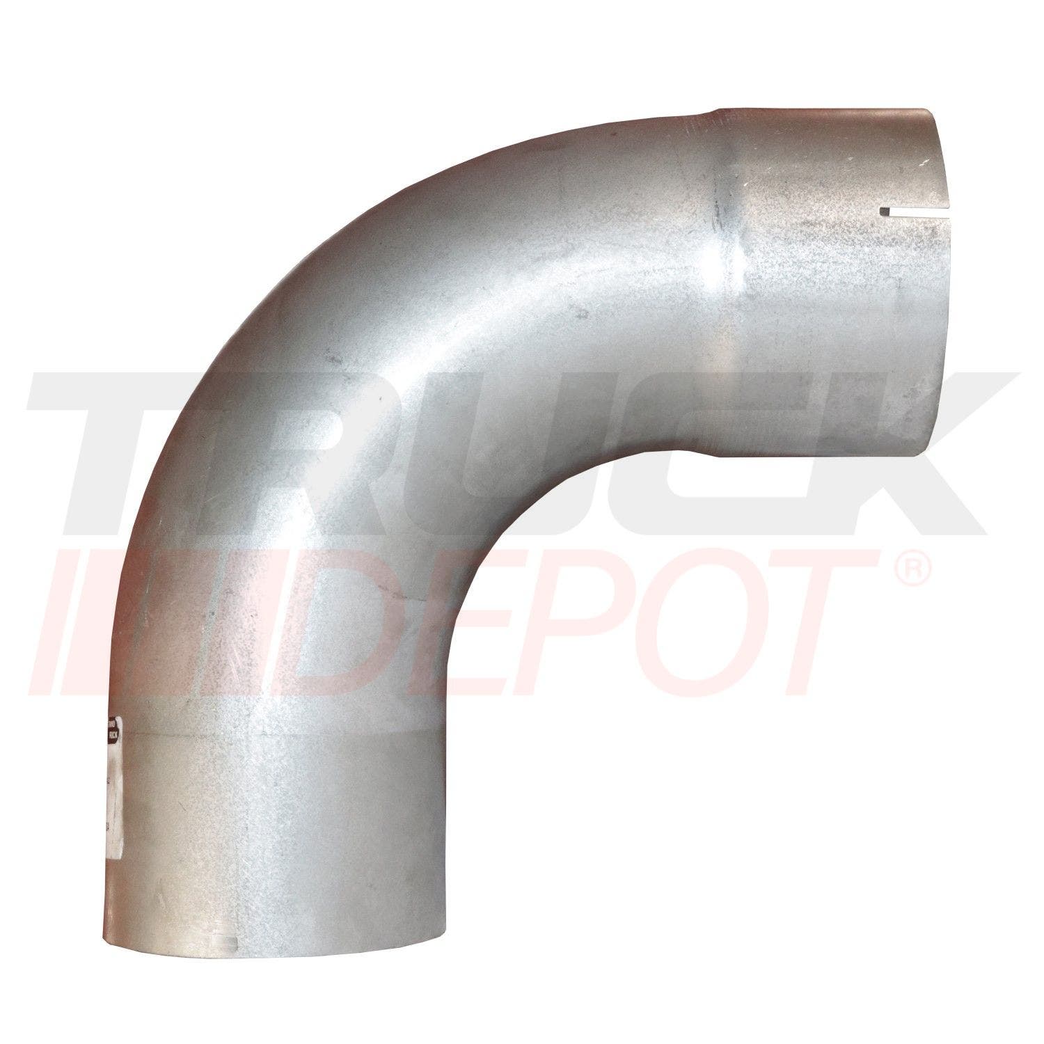 Codo de 5" x 12" x 12" en 90° aluminizado mediano con campana