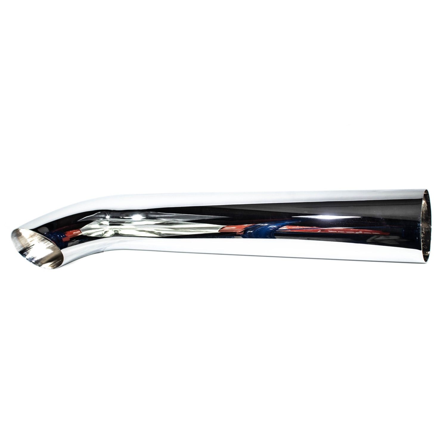 Terminal de mufla 5" x 36" liso cromado