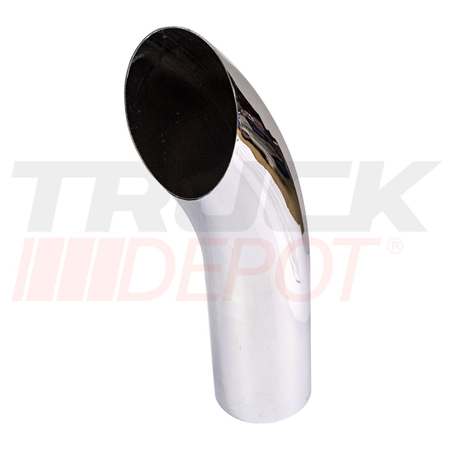 Terminal de mufla 5" x 18" liso cromado