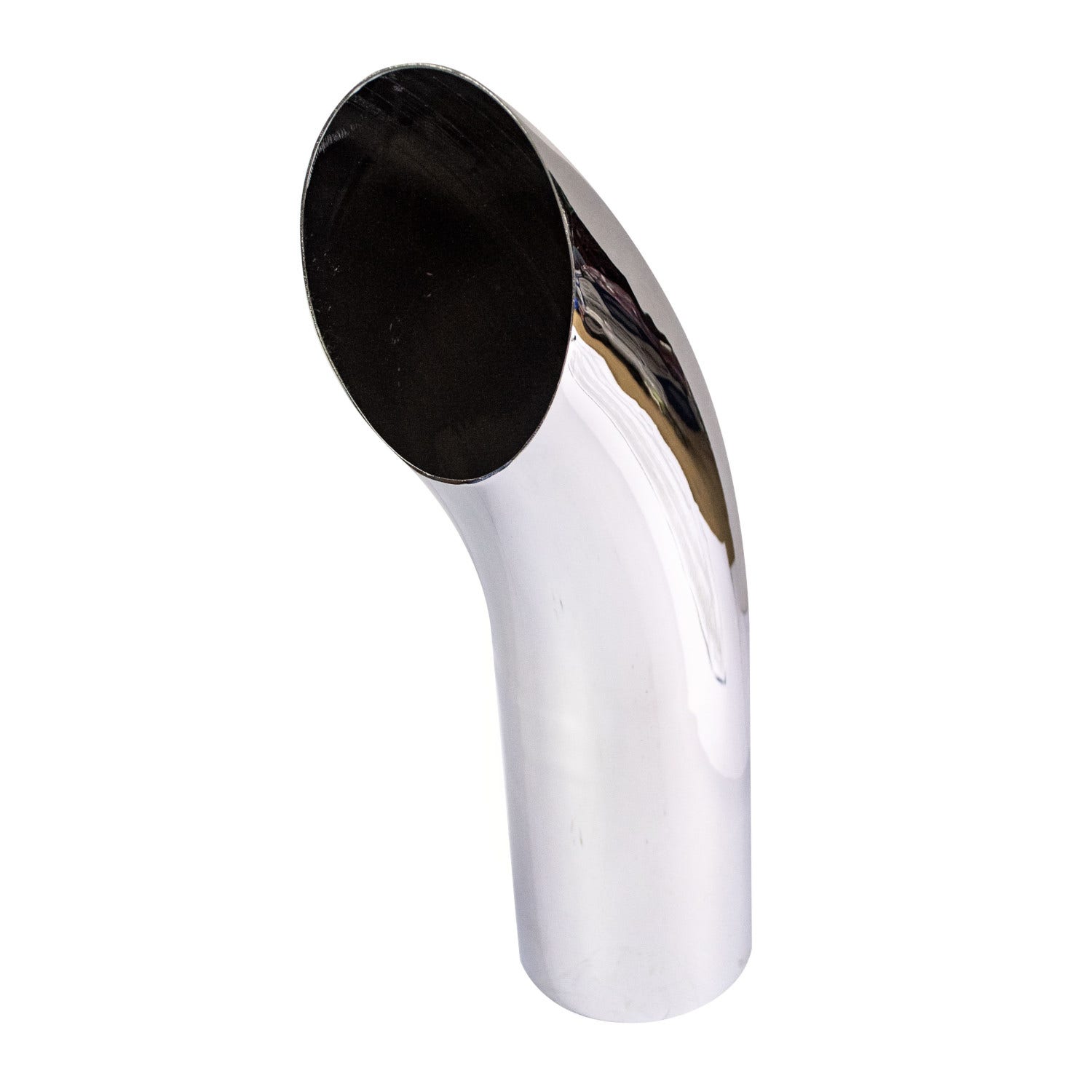 Terminal de mufla 5" x 18" liso cromado