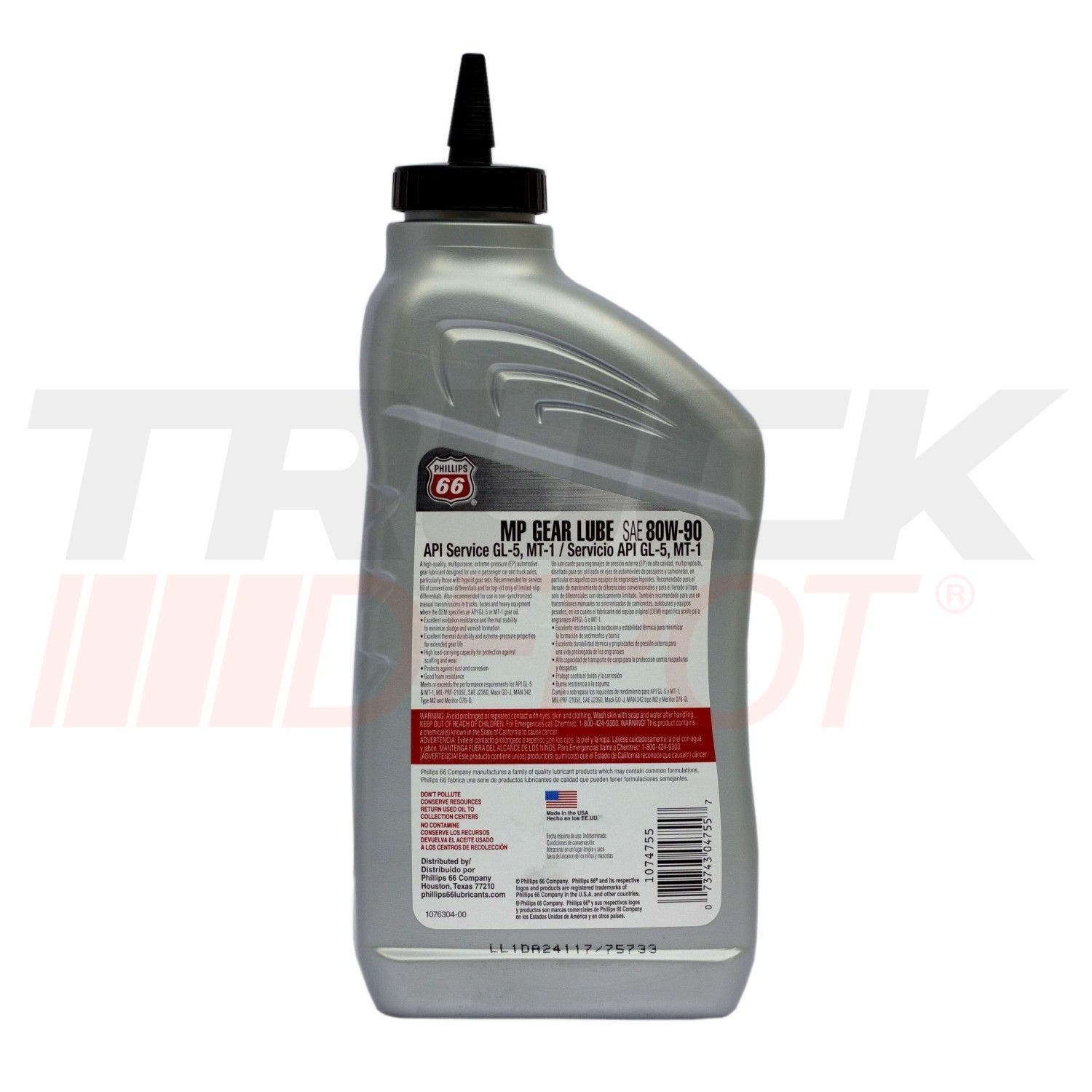 Aceite SAE 66 Diferencial y  caja 80W90 Galon Helios