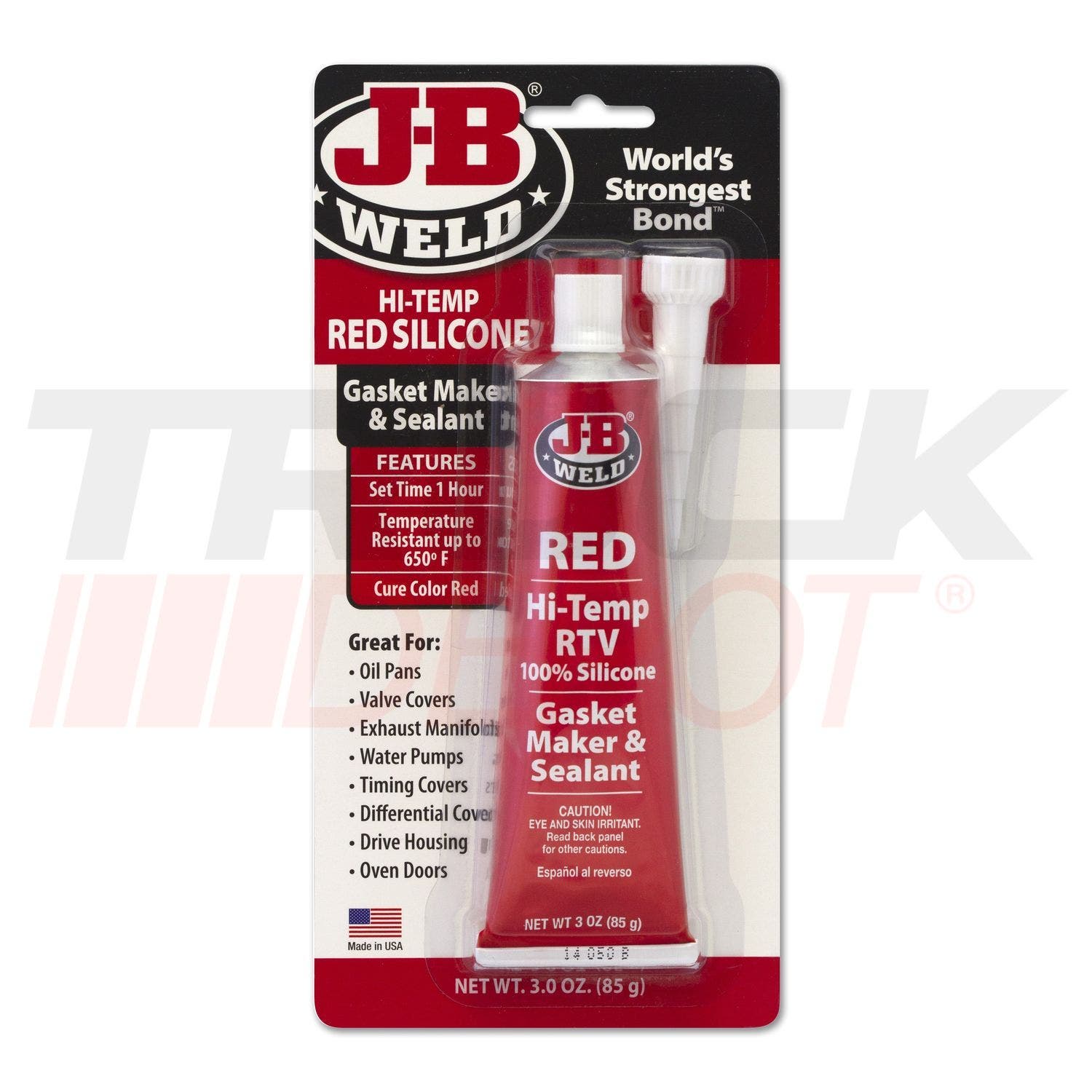Silicon rojo RTV alta temperatura tubo 3 oz. J-B Weld hecho en USA