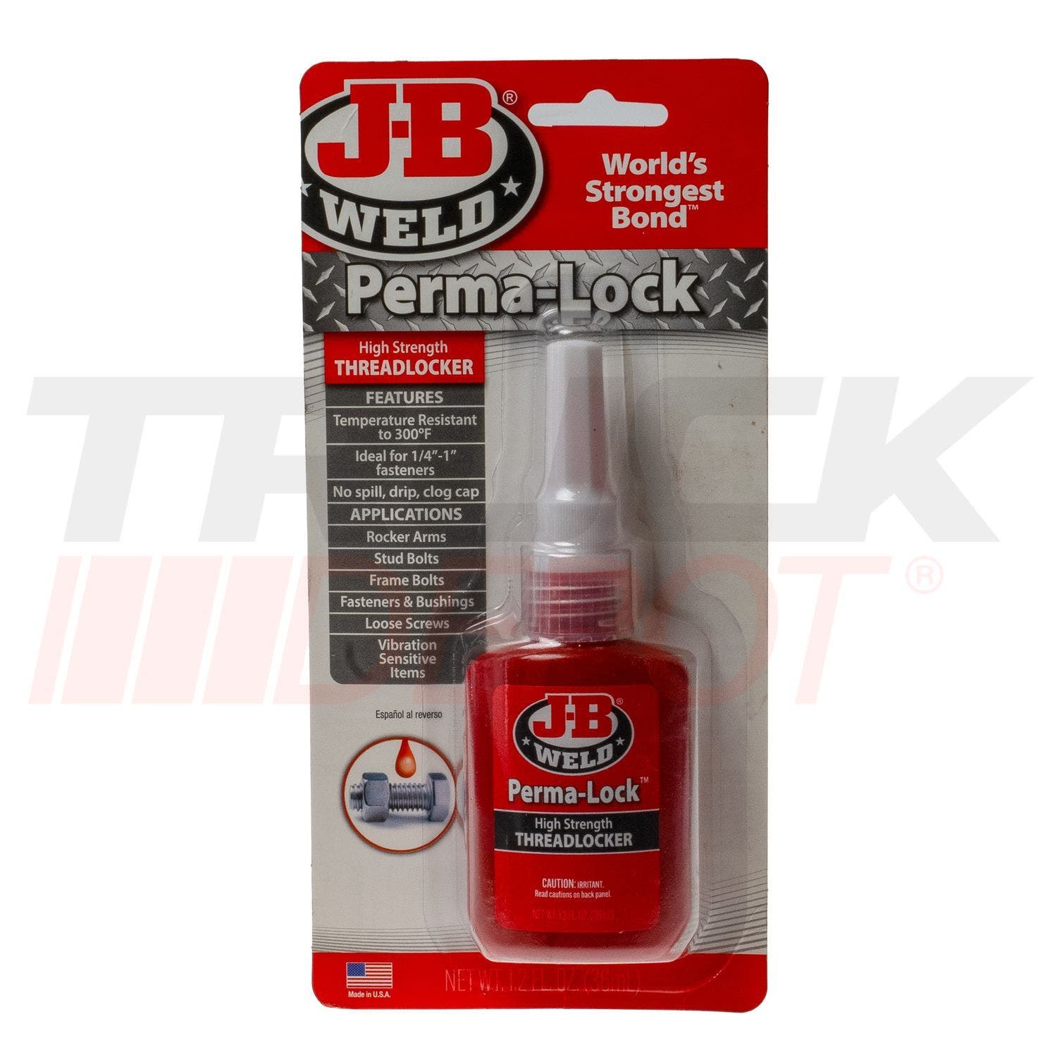 Fijador de rosca alta temperatura rojo 36 ml J-B Weld hecho en USA