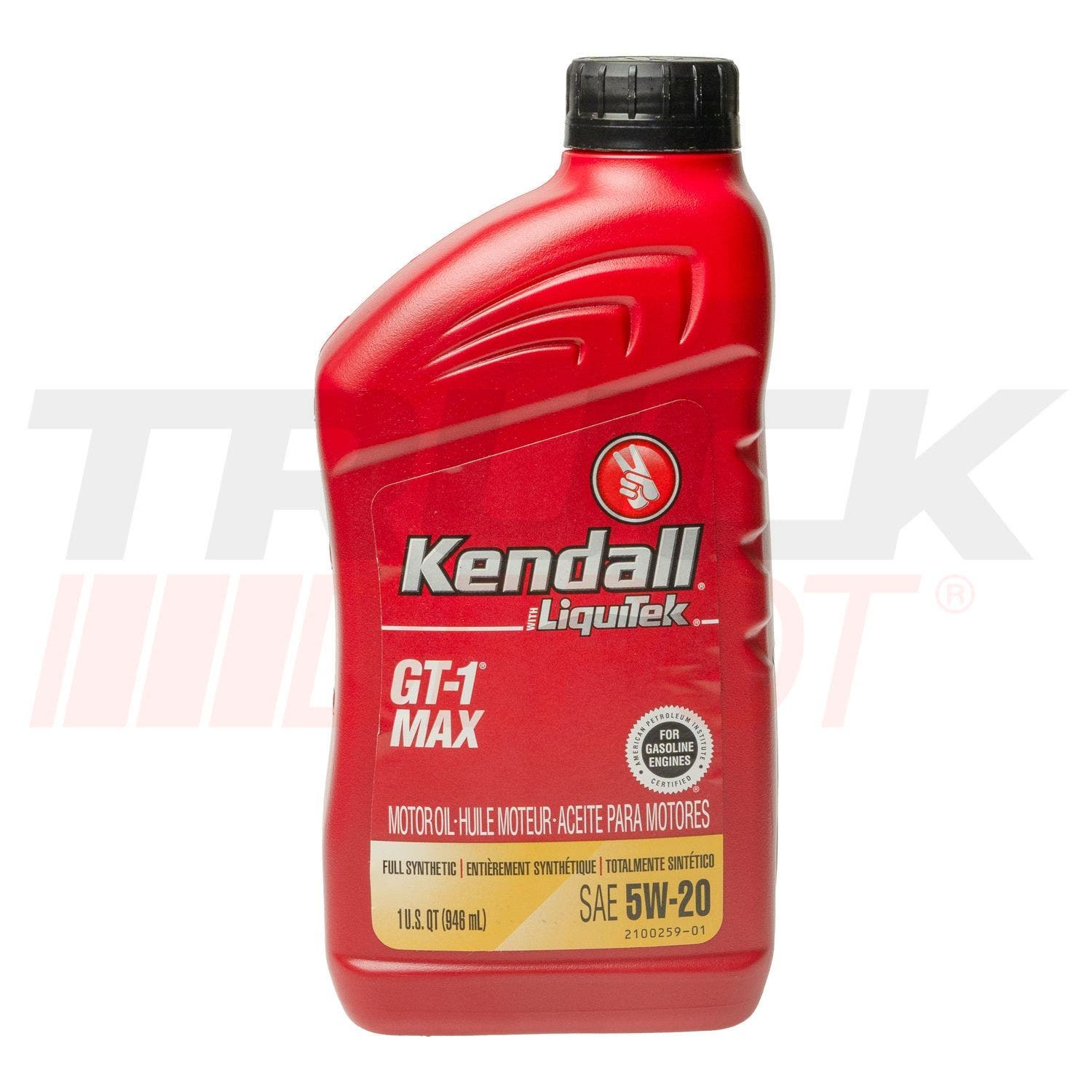 Cuarto de aceite Kendall GT-1 sintetico SAE 5W20 gasolina