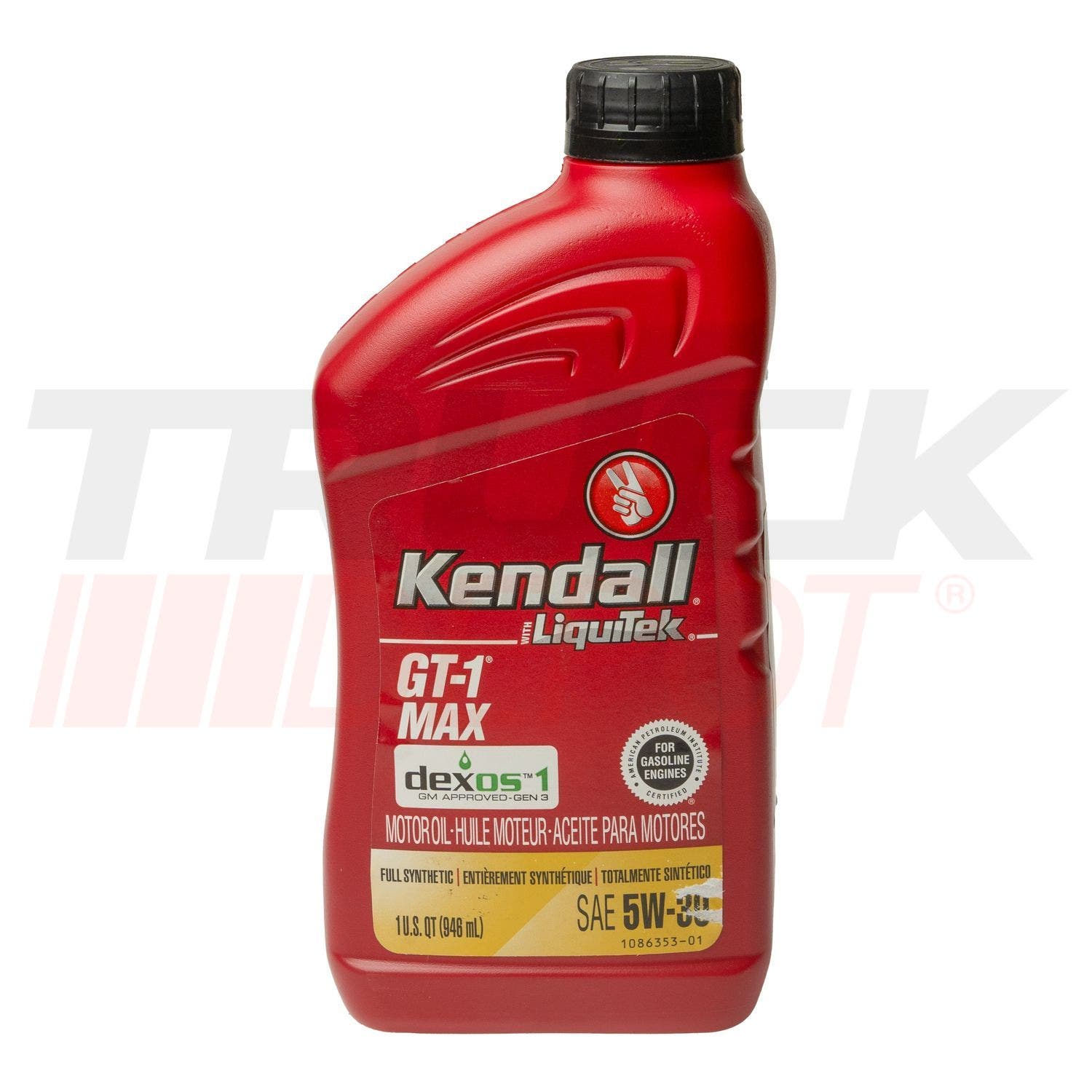 Cuarto de aceite Kendall GT-1 sintetico SAE 5W30 gasolina
