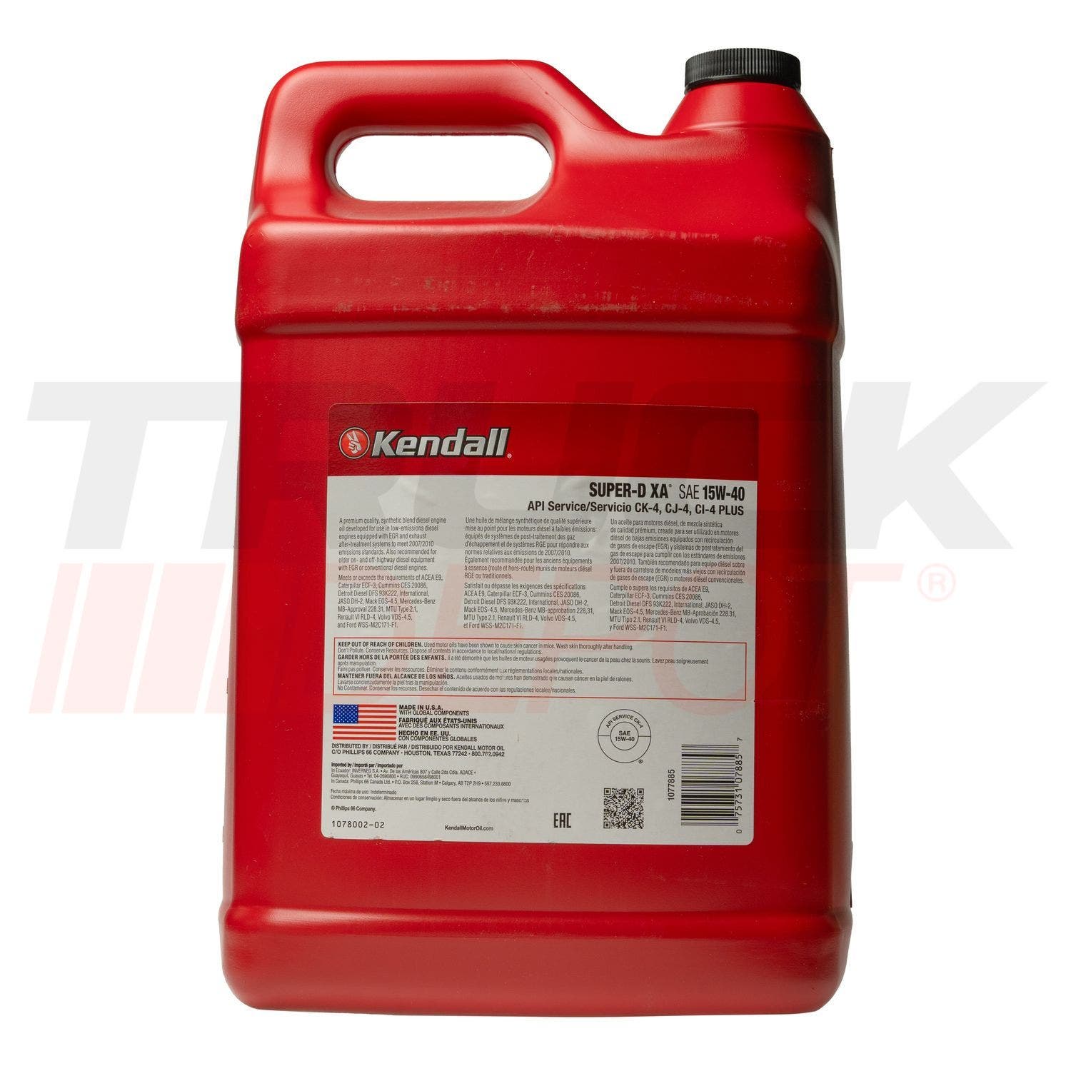 Galon de aceite Kendall D XA semi sintetico SAE 15W40