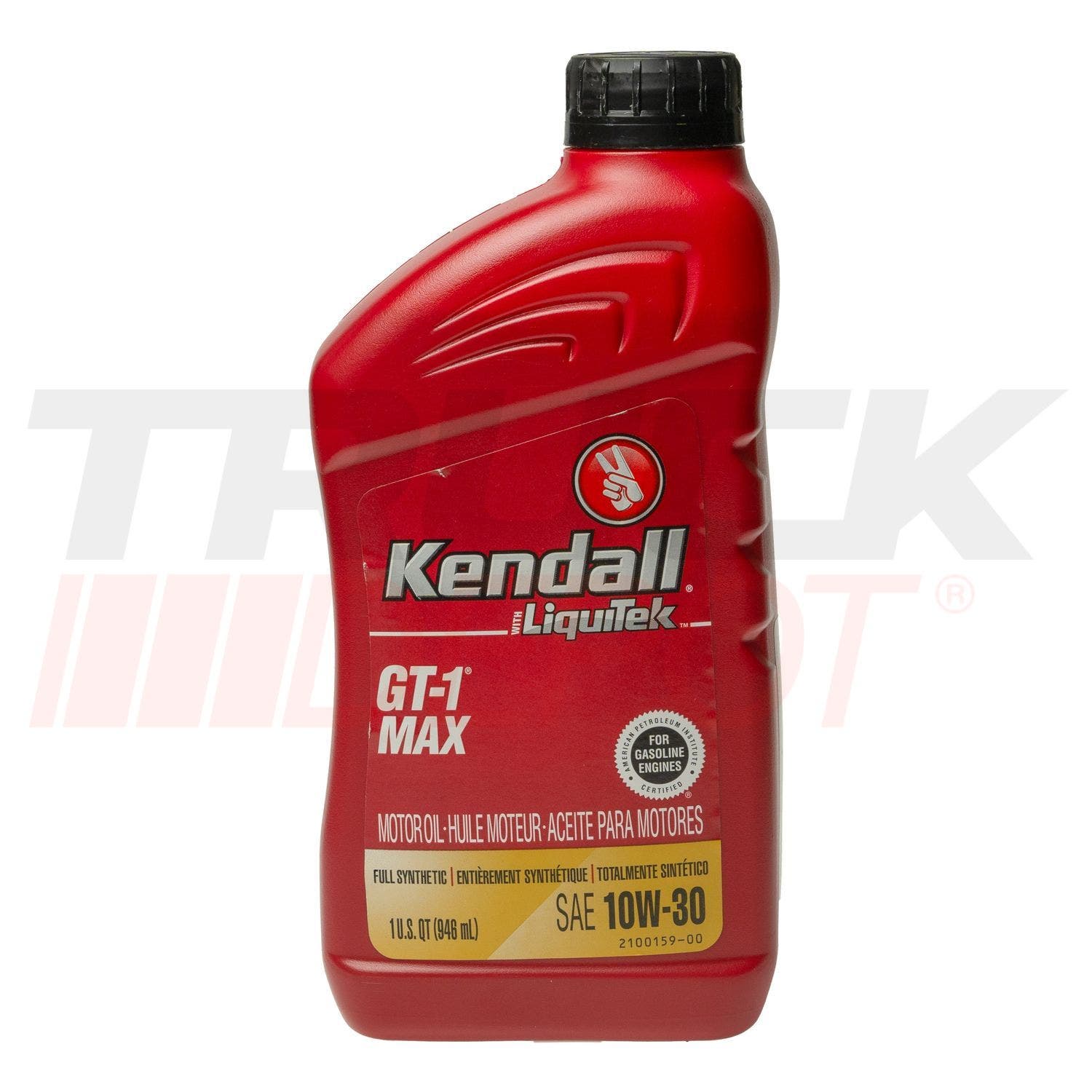 Cuarto de aceite Kendall GT-1 sintetico SAE 10W30 gasolina
