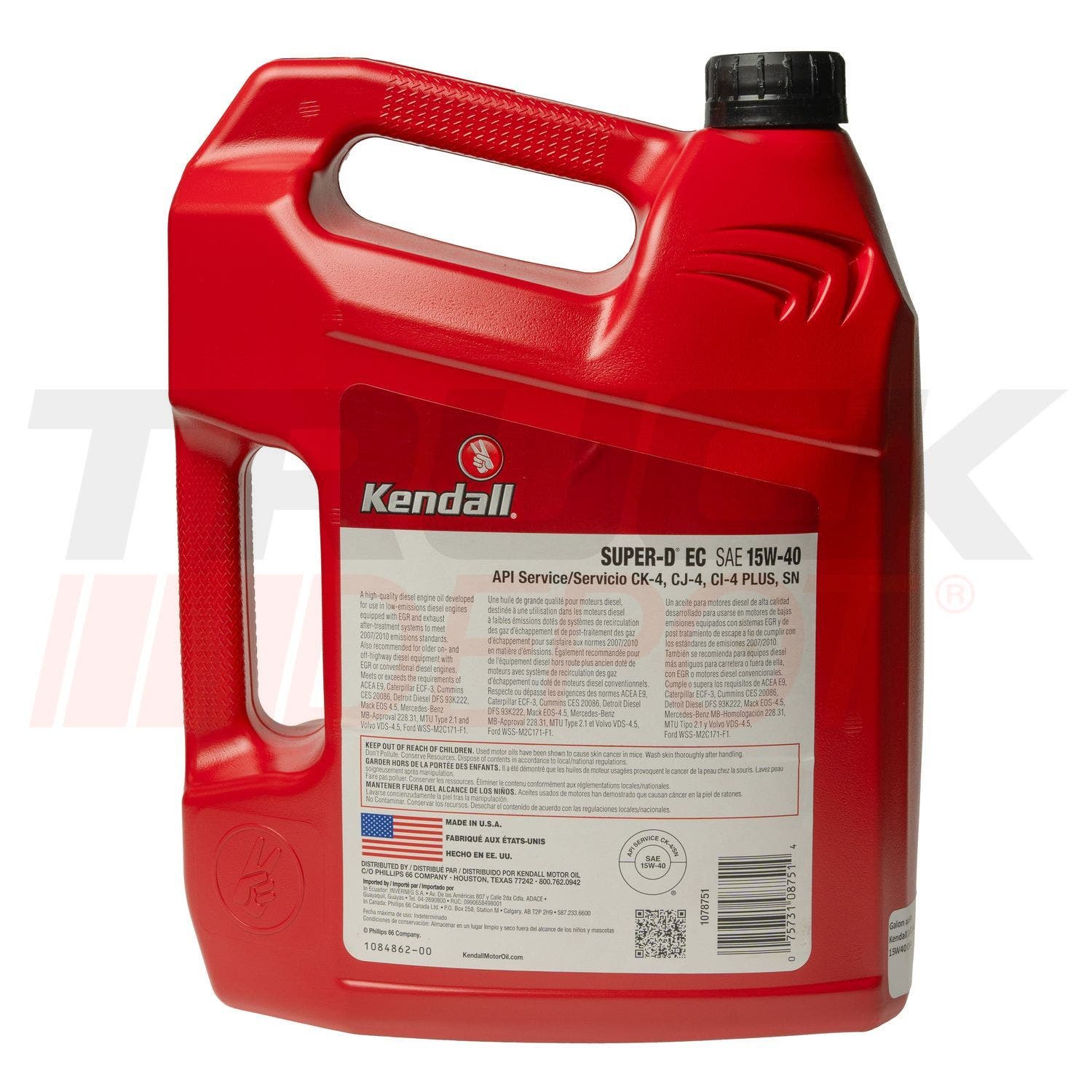 Galon de aceite Kendall D-EC SAE 15W40 CK-4