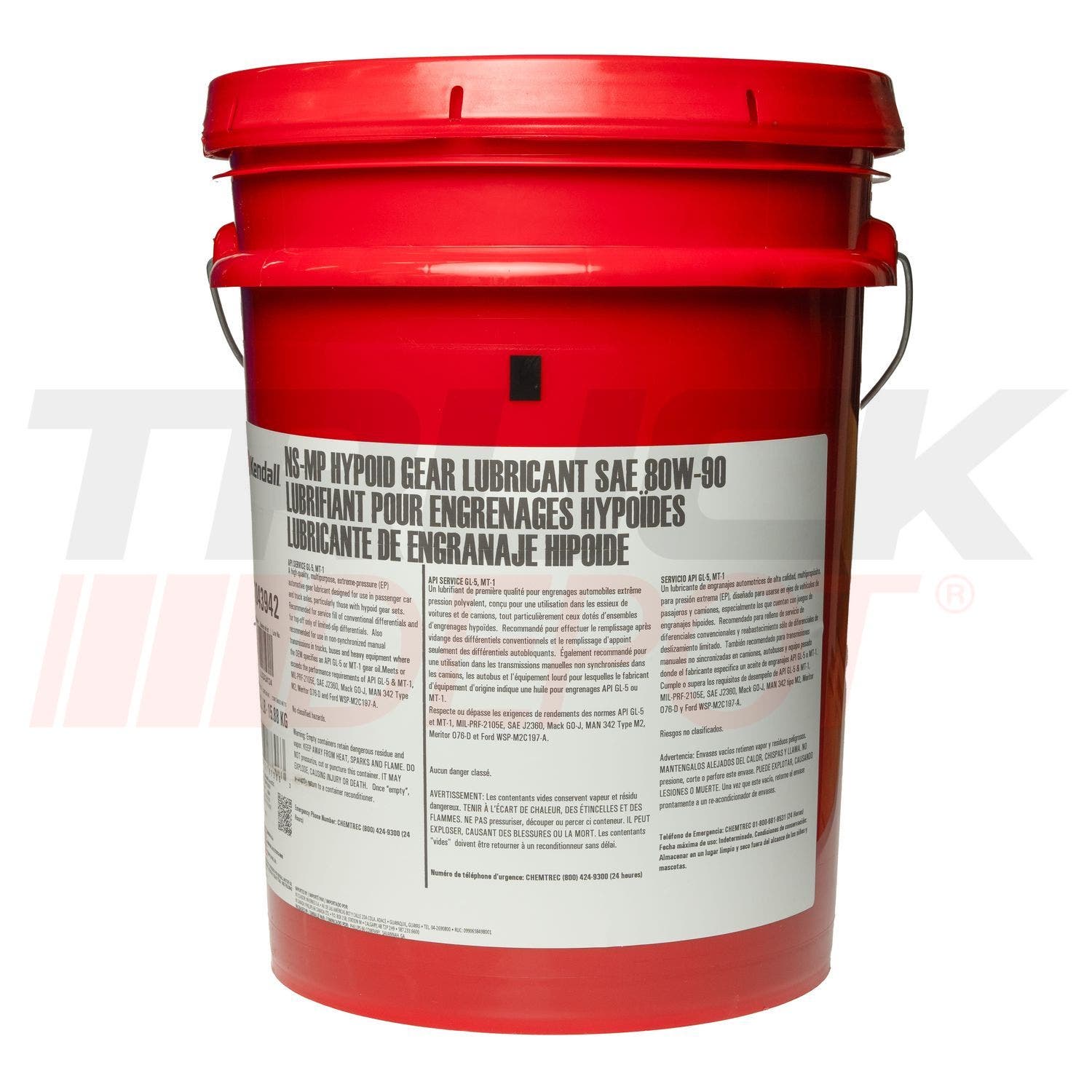 Cubeta aceite de transmision Kendall 80W90 MP