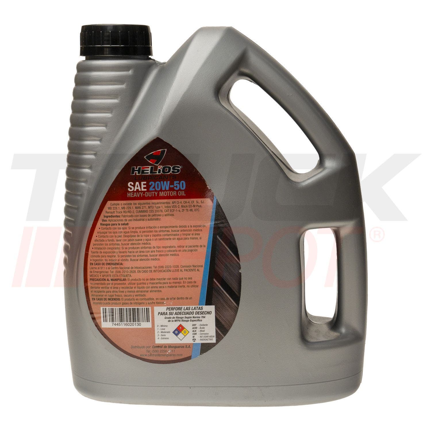Galon de aceite Helios SAE 20W50 CI-4/SL