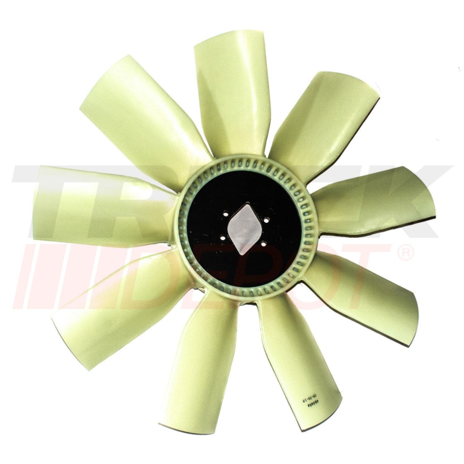 Abanico de motor 9 aspas 2.5" centro 30" largo