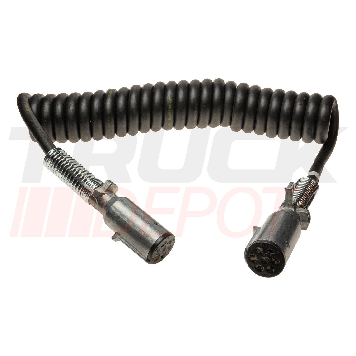 Cable para pasar corriente de 7 lineas(6/12,1/10)15 pies Marca Phillips para no ABS con conectores metalicos.