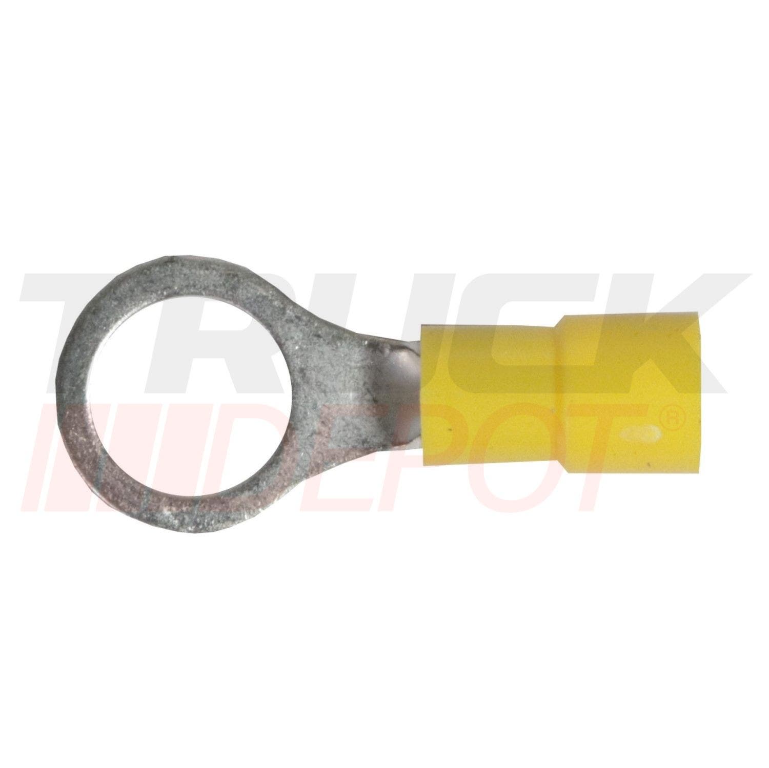 Terminal de ojo para prensar 12-10 diametro 3/8" paquete de 50