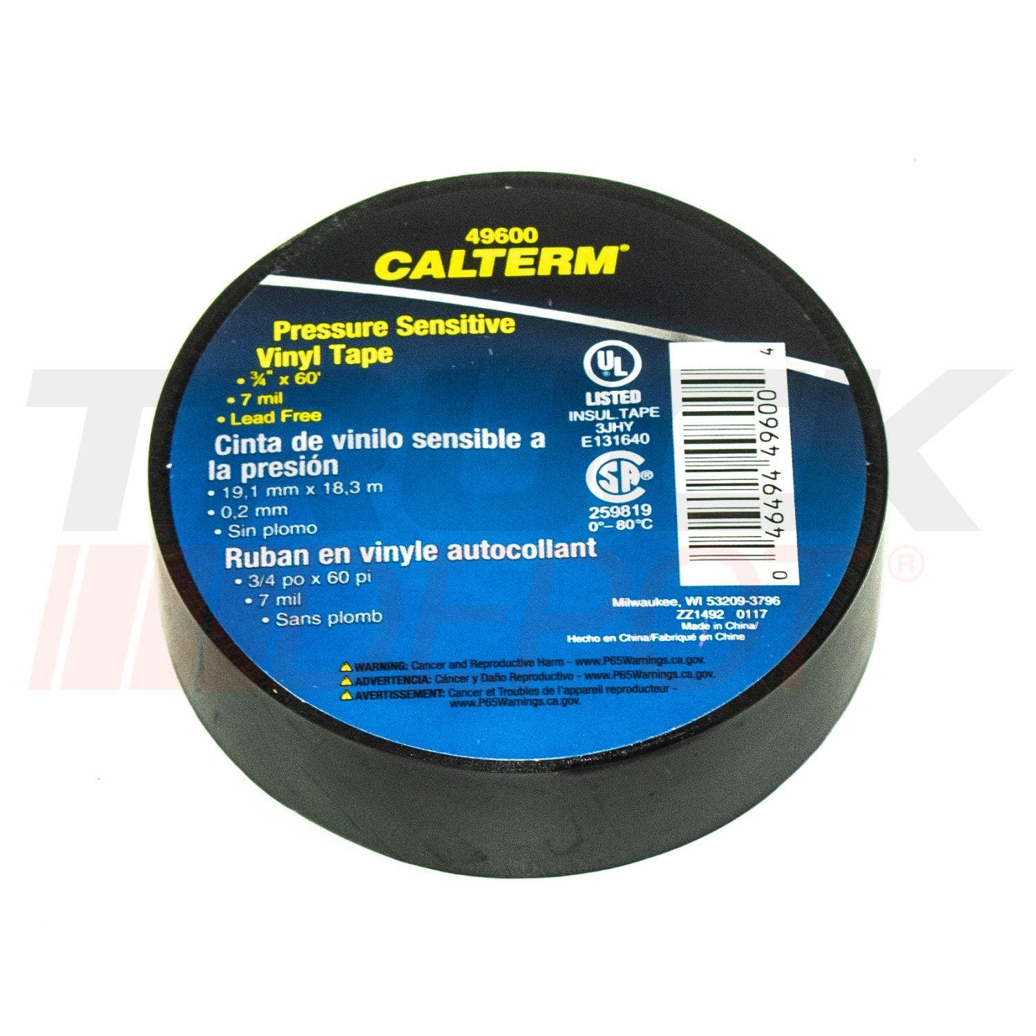 Tape negro 3/4" x 60'