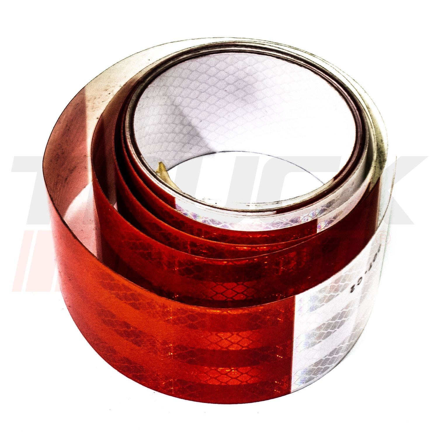 Cinta reflectiva roja y blanca (metro)