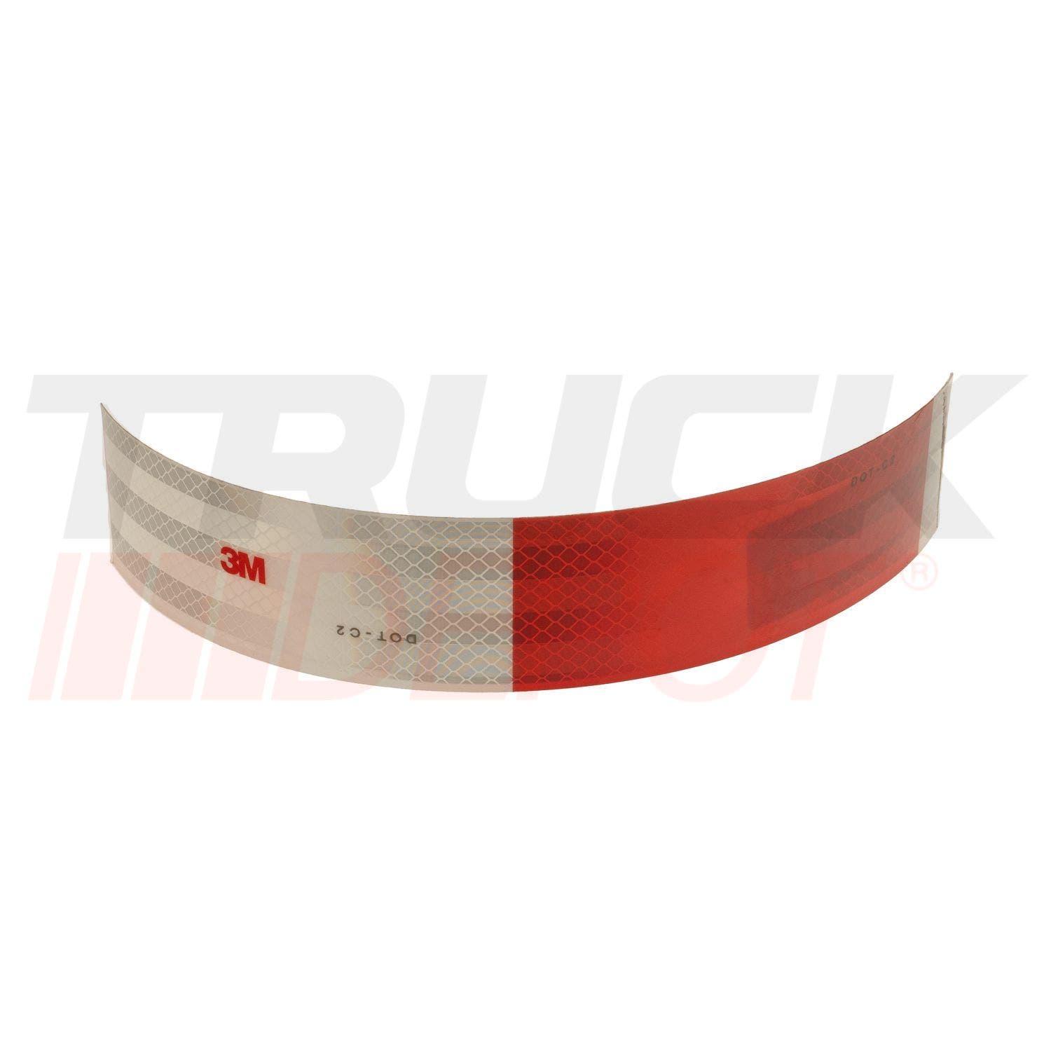 Cinta reflectiva roja y blanca (pies)