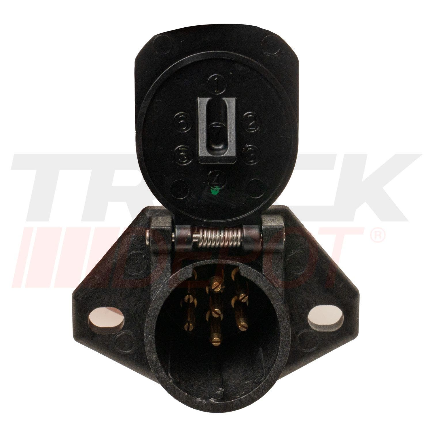 Conector hembra para cable de 7 lineas resistente al agua marca Phillips