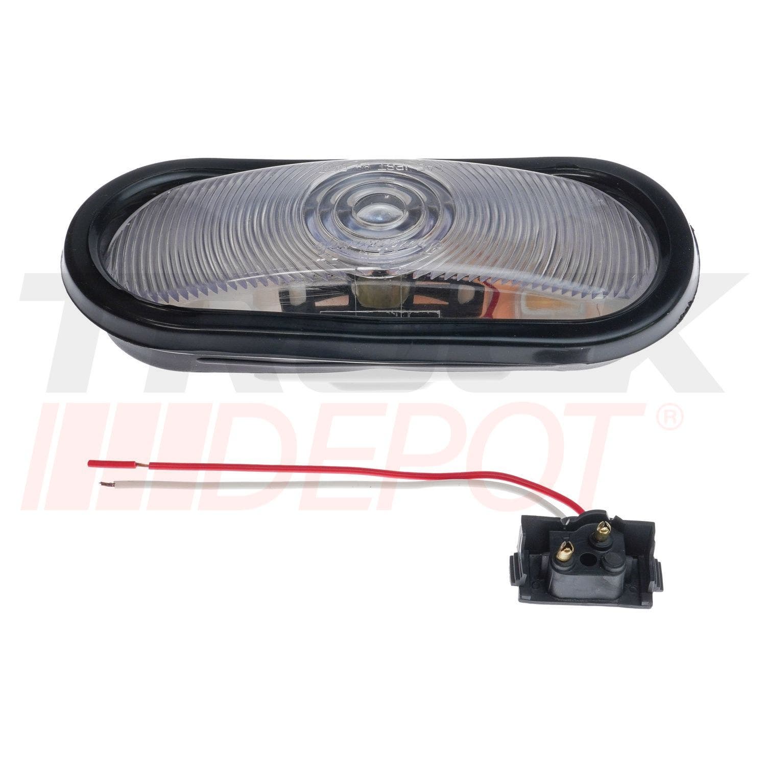 Farol Ovalado blanco Sellado de Bombillo  12V
