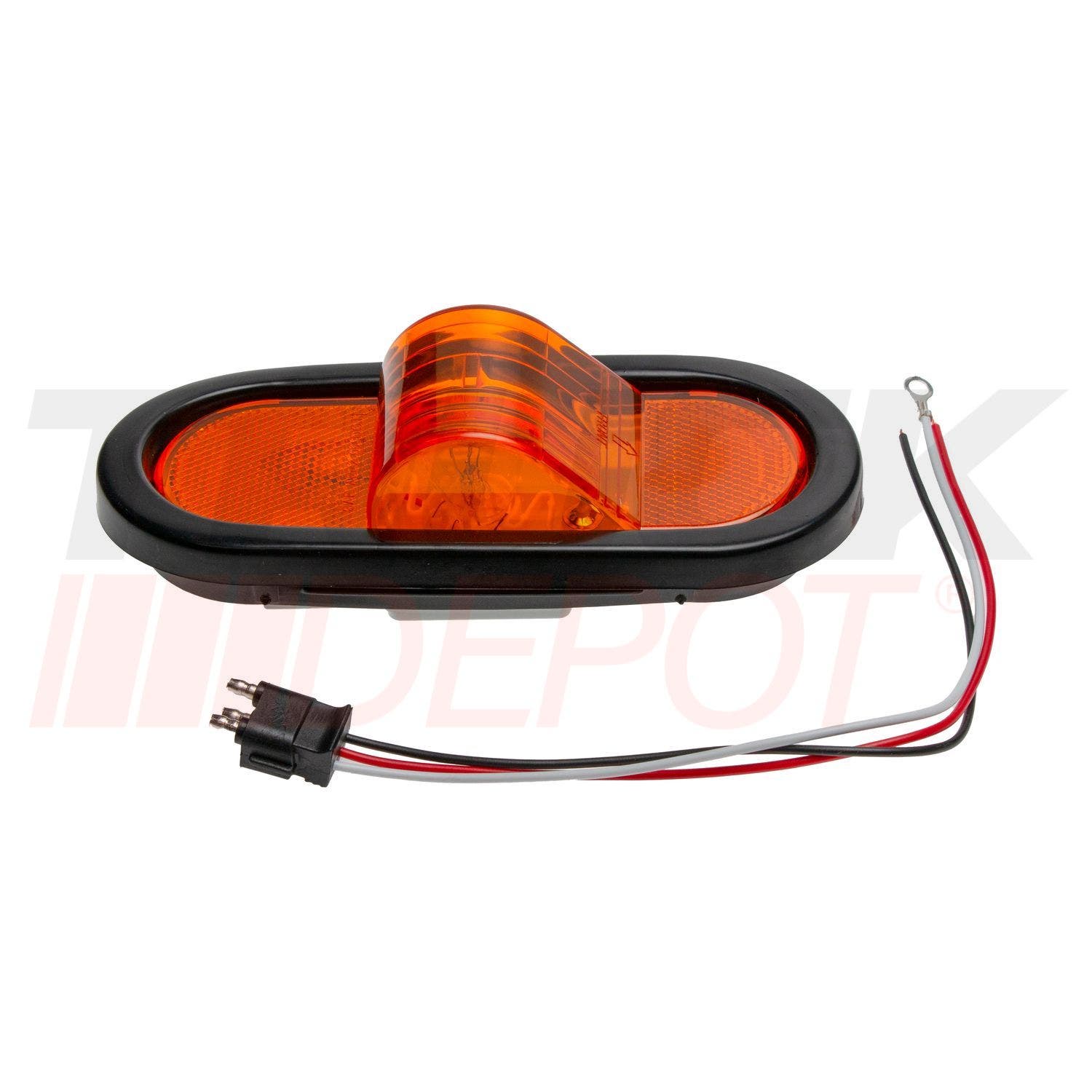 Lampara con base de hule color ambar para Freightliner