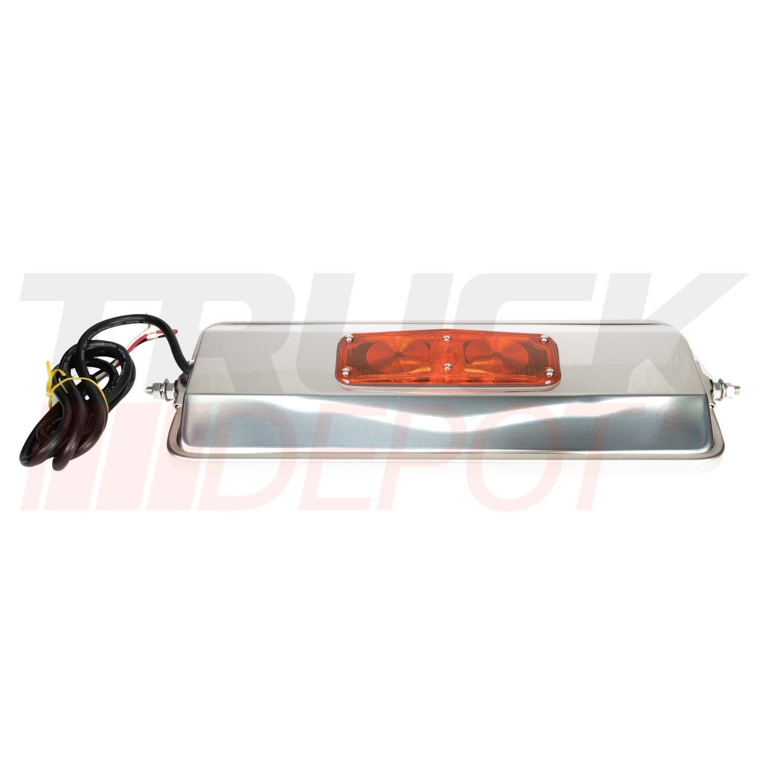 Espejo pin y pin esquina redonda 7" x 16" acero inoxidable con calefaccion y luz