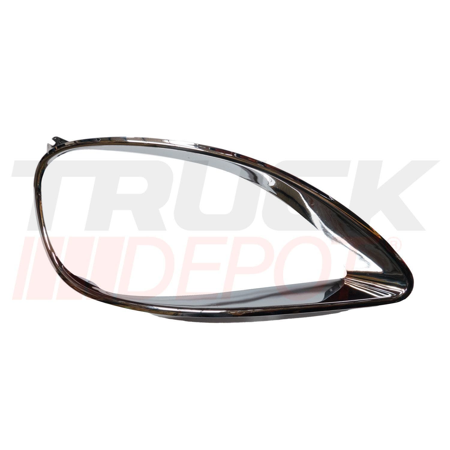 Bisel para farol Freightliner Columbia 2000 posterior lado pasajero cromado