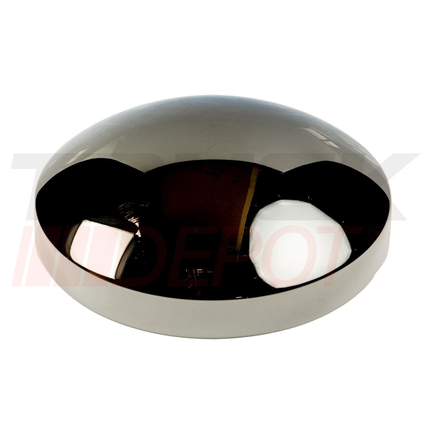 Copa de flecha 8" lisa para eje con 8 tornillos de 5/8" cromado