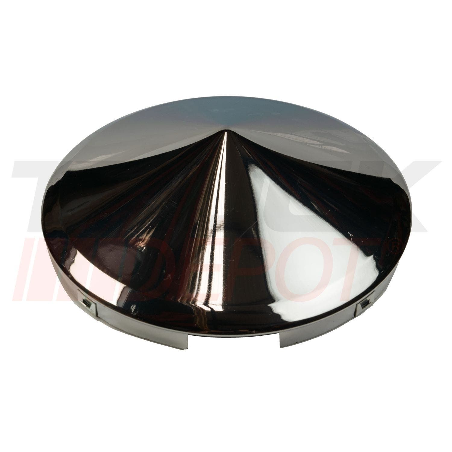 Centro de rin pico con 4 ranuras para rin de acero 7/16" de ceja cromado