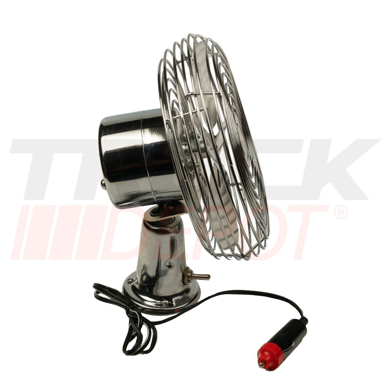 Ventilador para cabina 6" de 2 velocidades de acero cromado