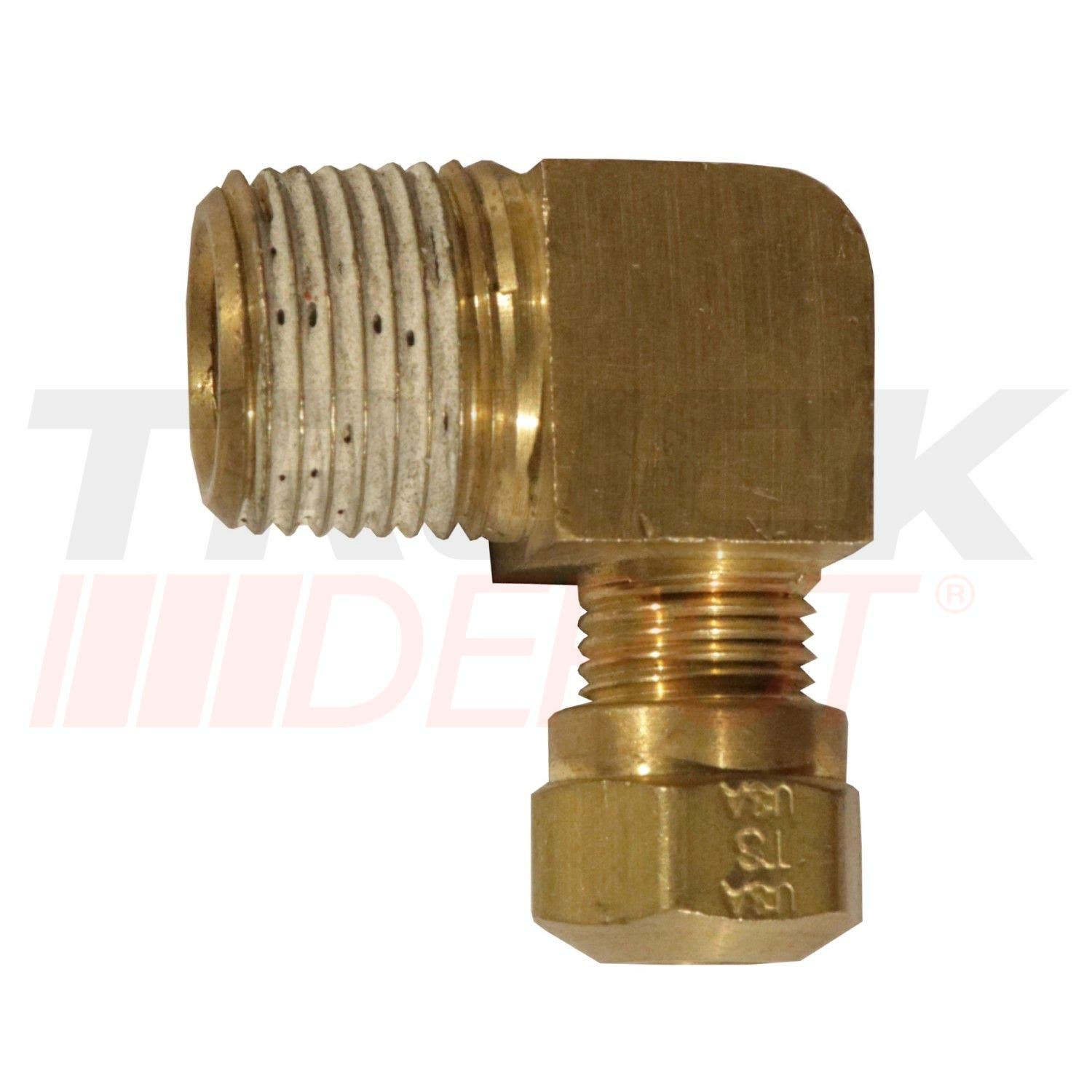 Union de manguera de codo macho 1/4 x 3/8
