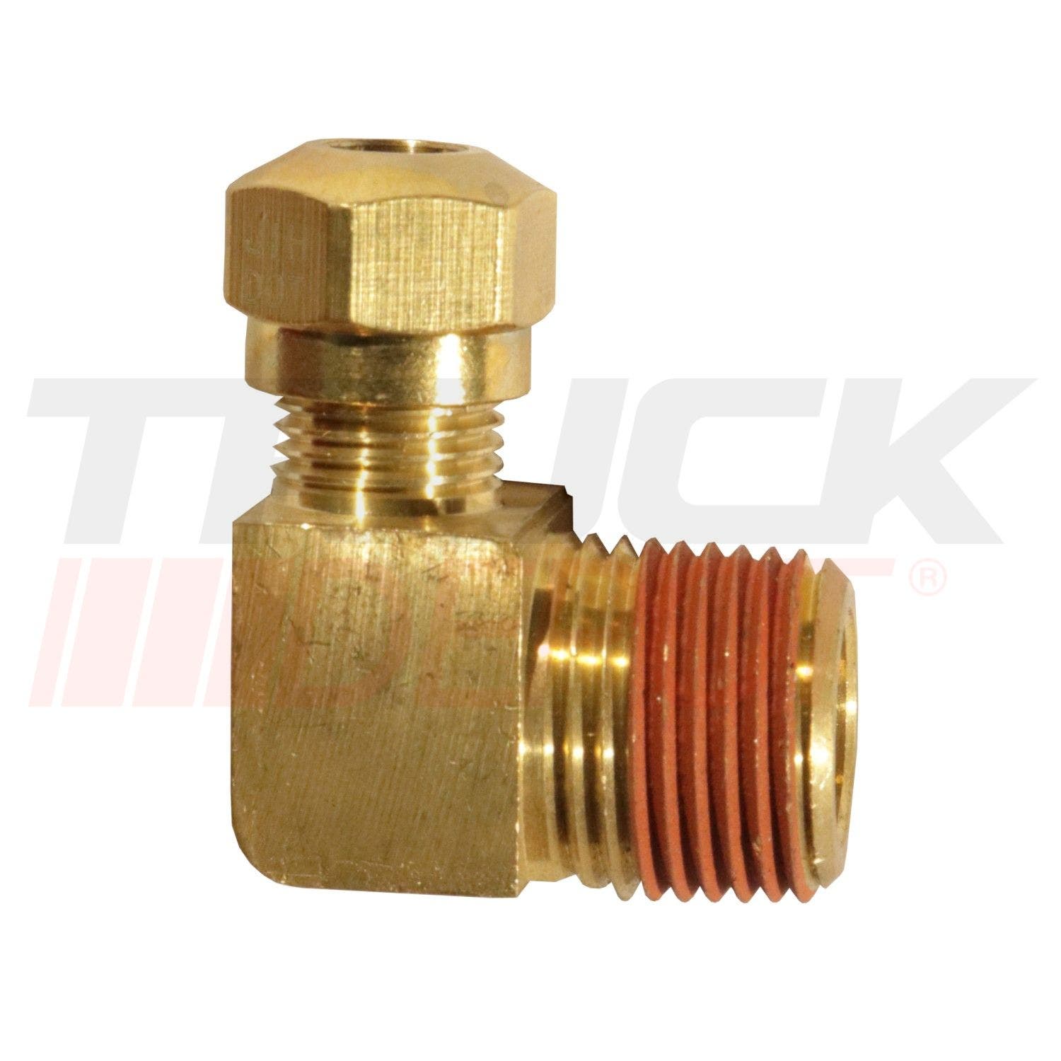 Union de manguera de codo macho 3/8 x 3/8
