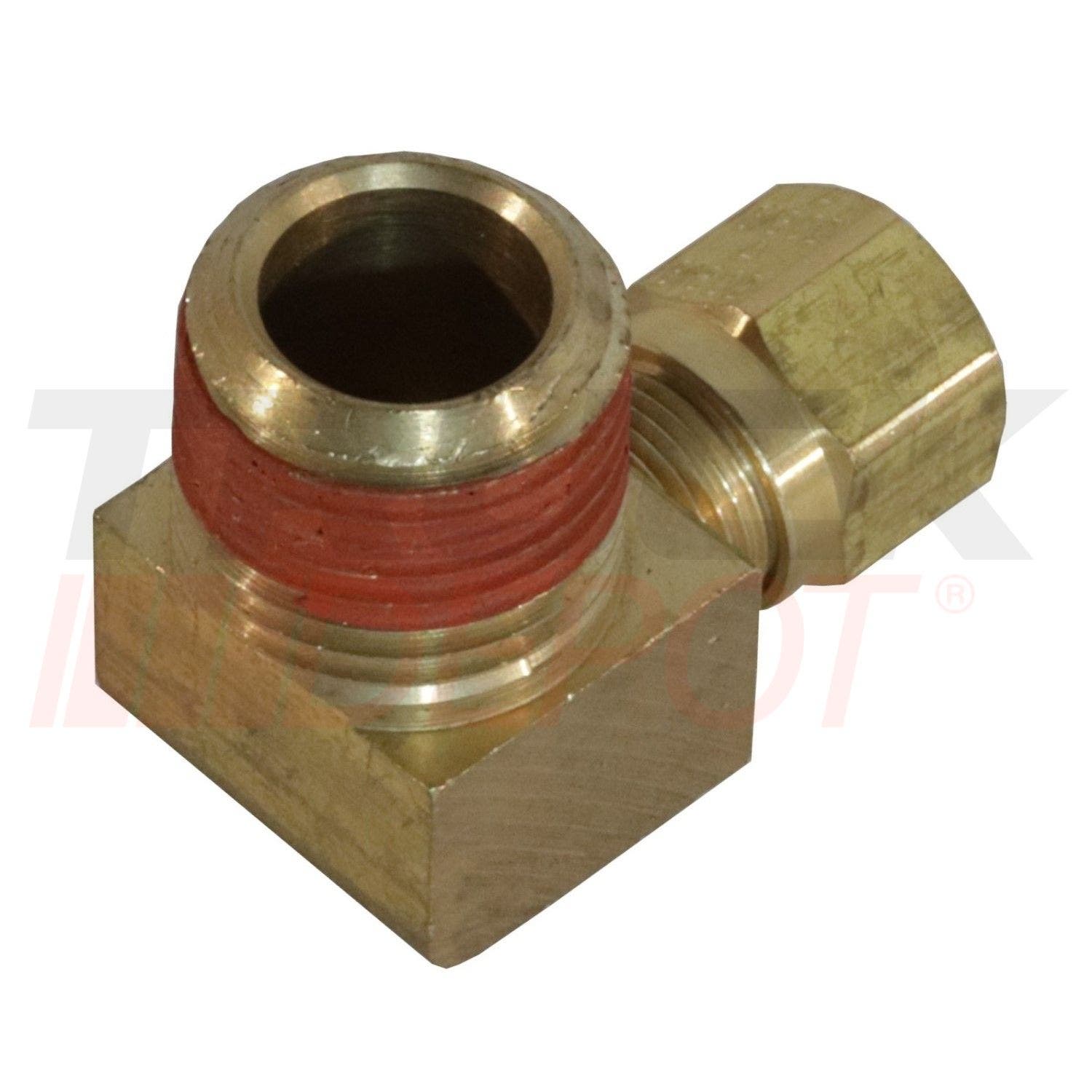Union de manguera de codo macho 3/8 x 1/2