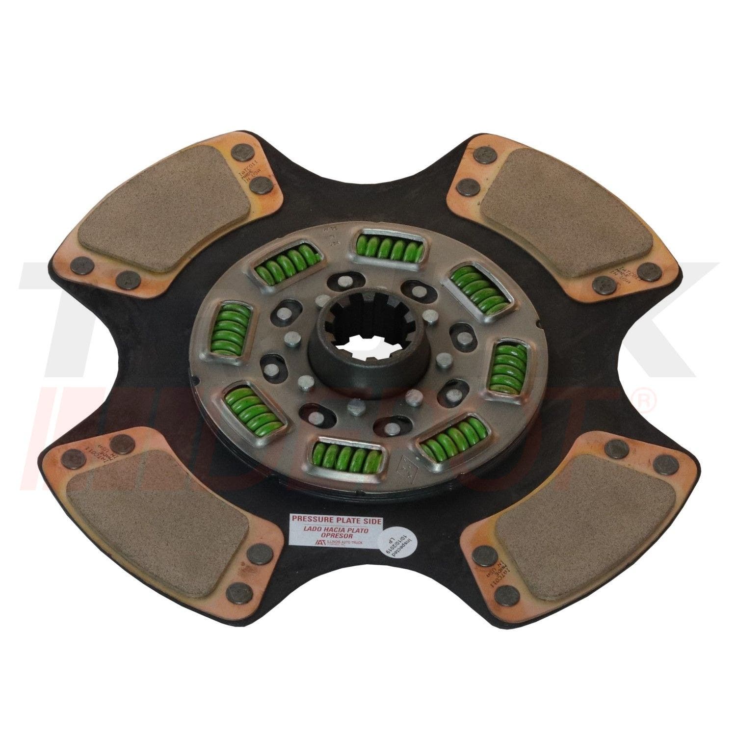 Disco de clutch de 14" 1 1/2" de 10 dientes para Hino/Isuzu de pastillas