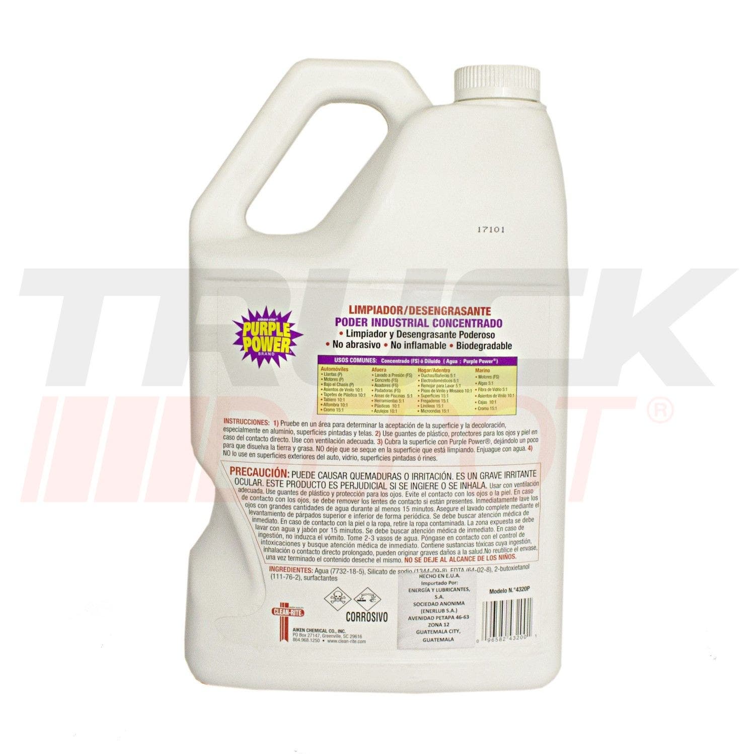 Galon de desengrasante Purple Power
