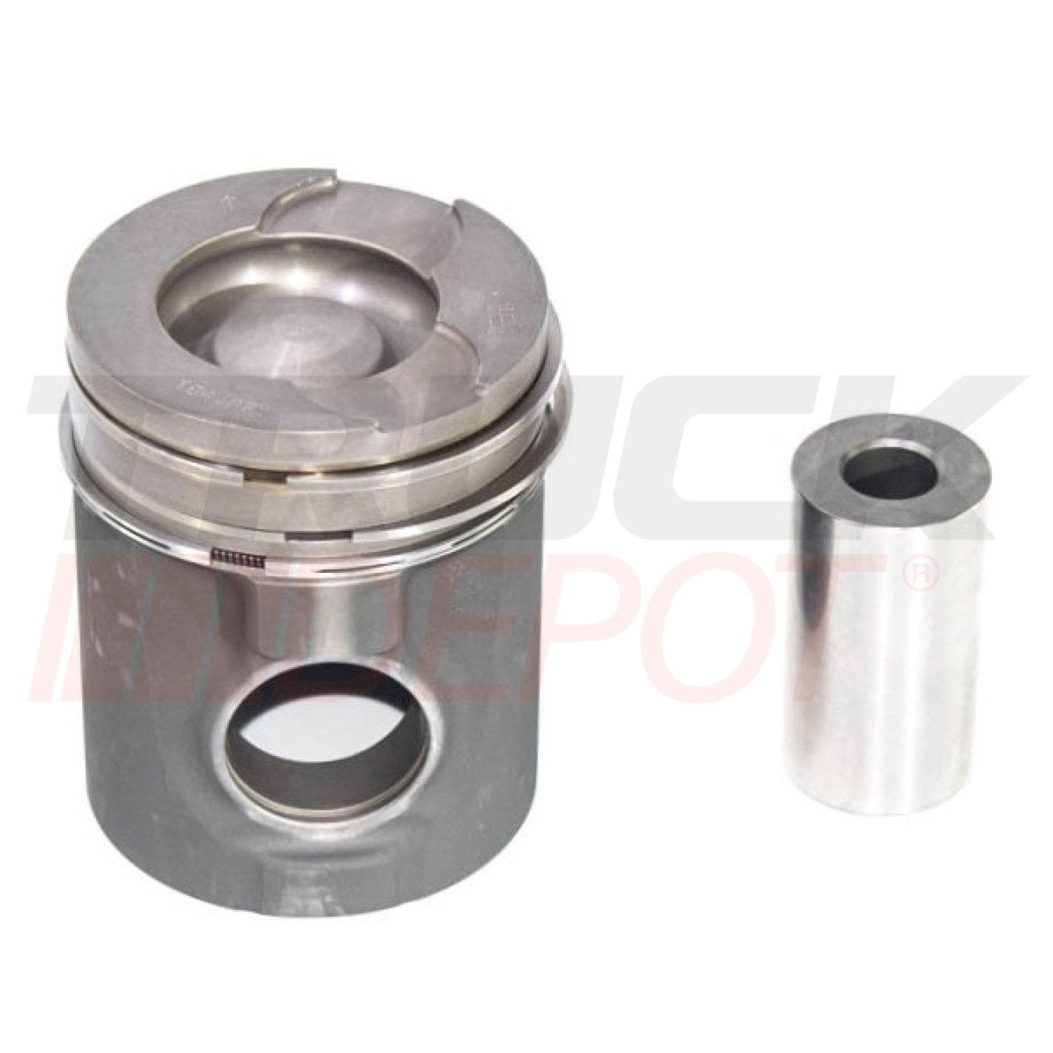 Piston con anillos motor D7 (B7R/FESERIES)
