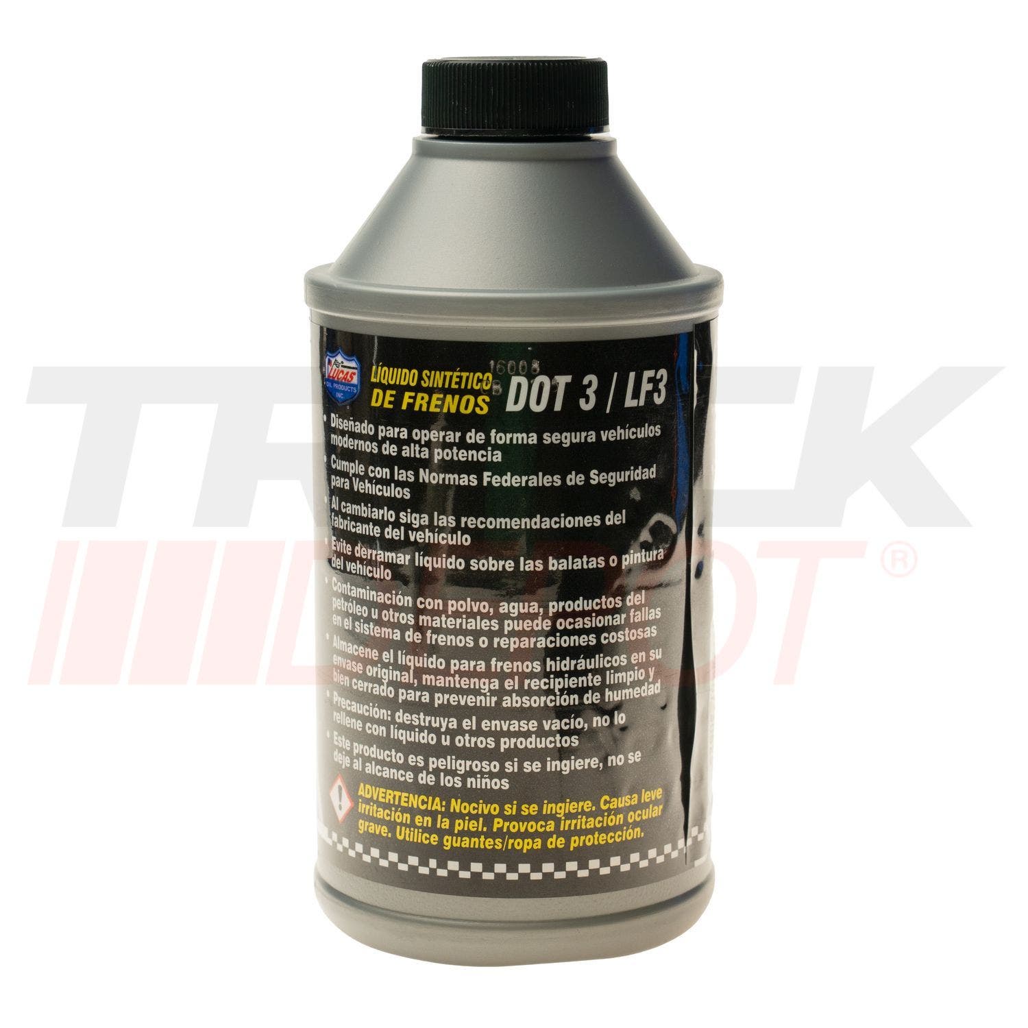 Pinta de liquido de frenos sintetico DOT3 12 onz. Lucas Oil