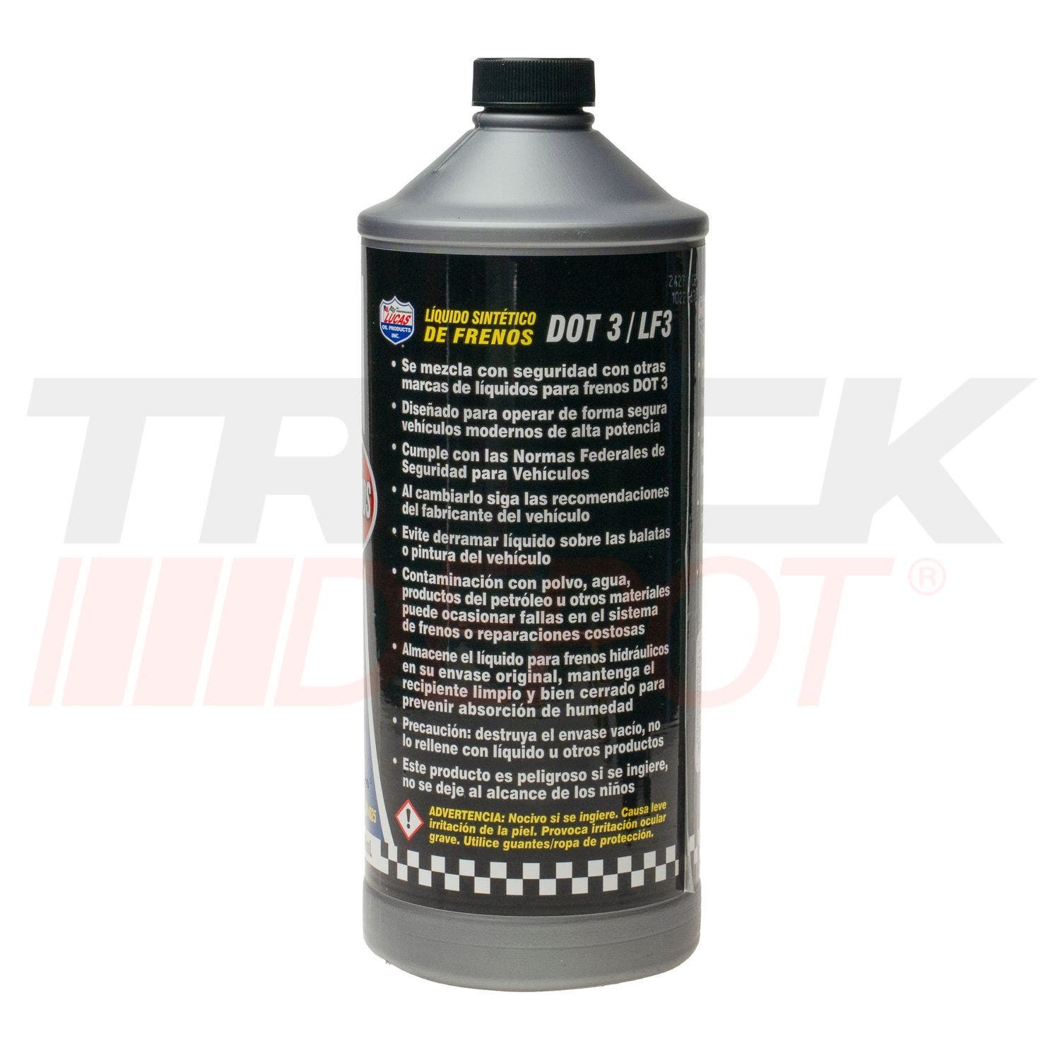 Litro de liquido de frenos sintetico DOT3 946 ml  Lucas Oil