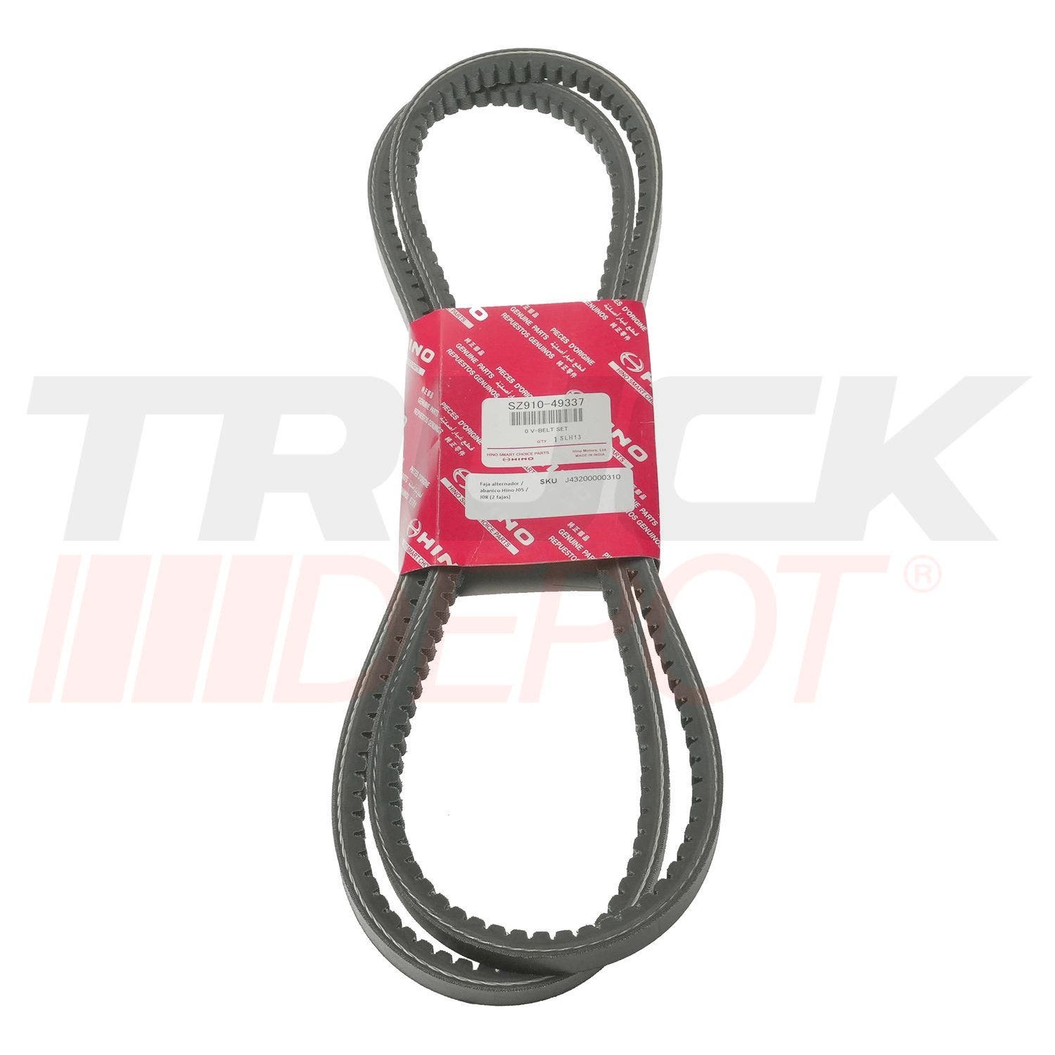 Faja alternador / abanico Hino J05 / J08 (2 fajas)