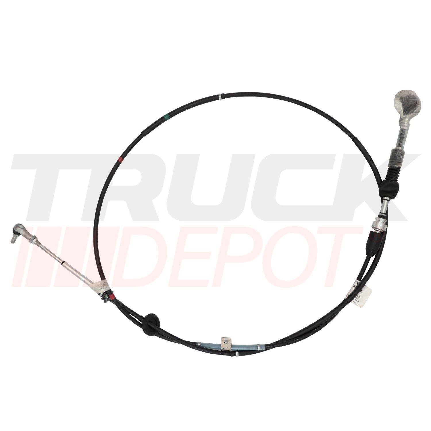 Cable de cambios rotula/argolla Hino Super FB J05C sello rojo/verde