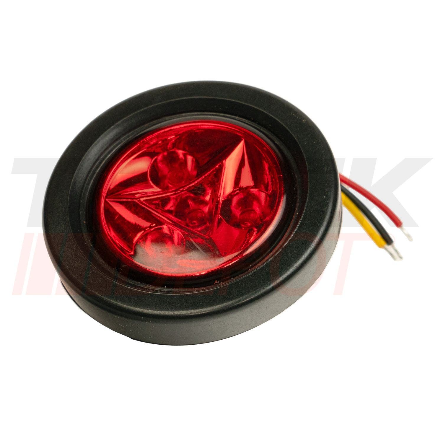 Lampara redonda 2" LED roja 24V